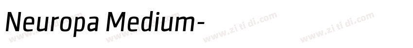 Neuropa Medium字体转换